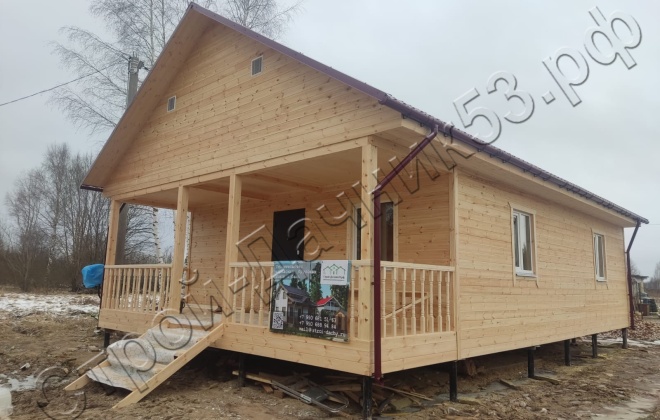 1 Каркасно-щитовой дом Д-6, 12х7.5м, 90  М², Московская область, Лотошинский район, деревня Макарово. (2)